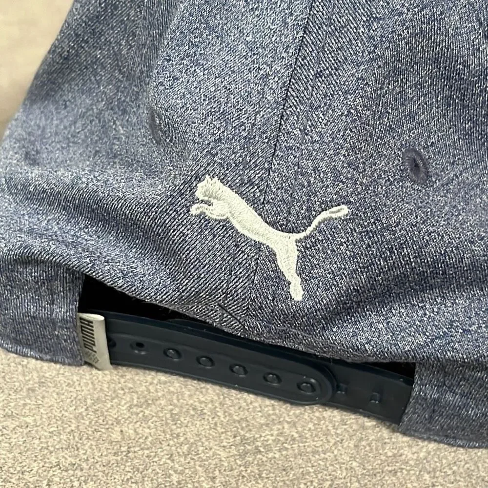 Puma 110 Tour Exclusive Blue Golf Hat Cap Adjustable Snap Back